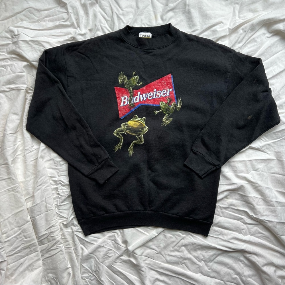 Budweiser Frog crewneck sweater